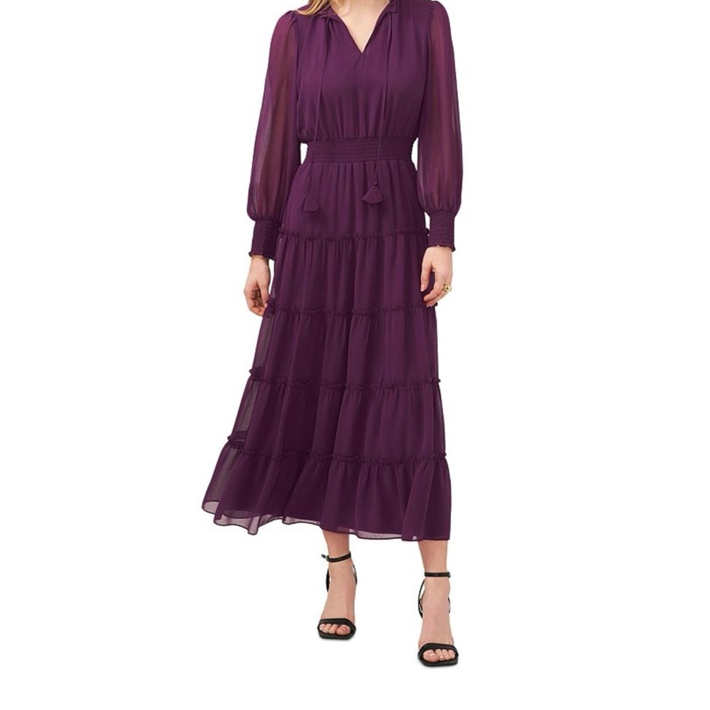 1.STATE Elegant Purple Maxi Dress